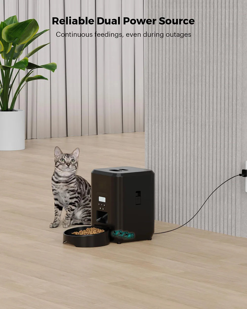 Mangeoire Automatique Intelligente – Programmable pour chien et chat