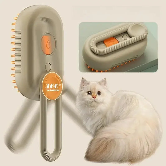 Brosse à vapeur 3 en 1 pour animaux de compagnie, nettoyage des chiens et chats, Spray vapeur, peigne de beauté, épilation, fournitures de toilettage, accessoires pour animaux de compagnie