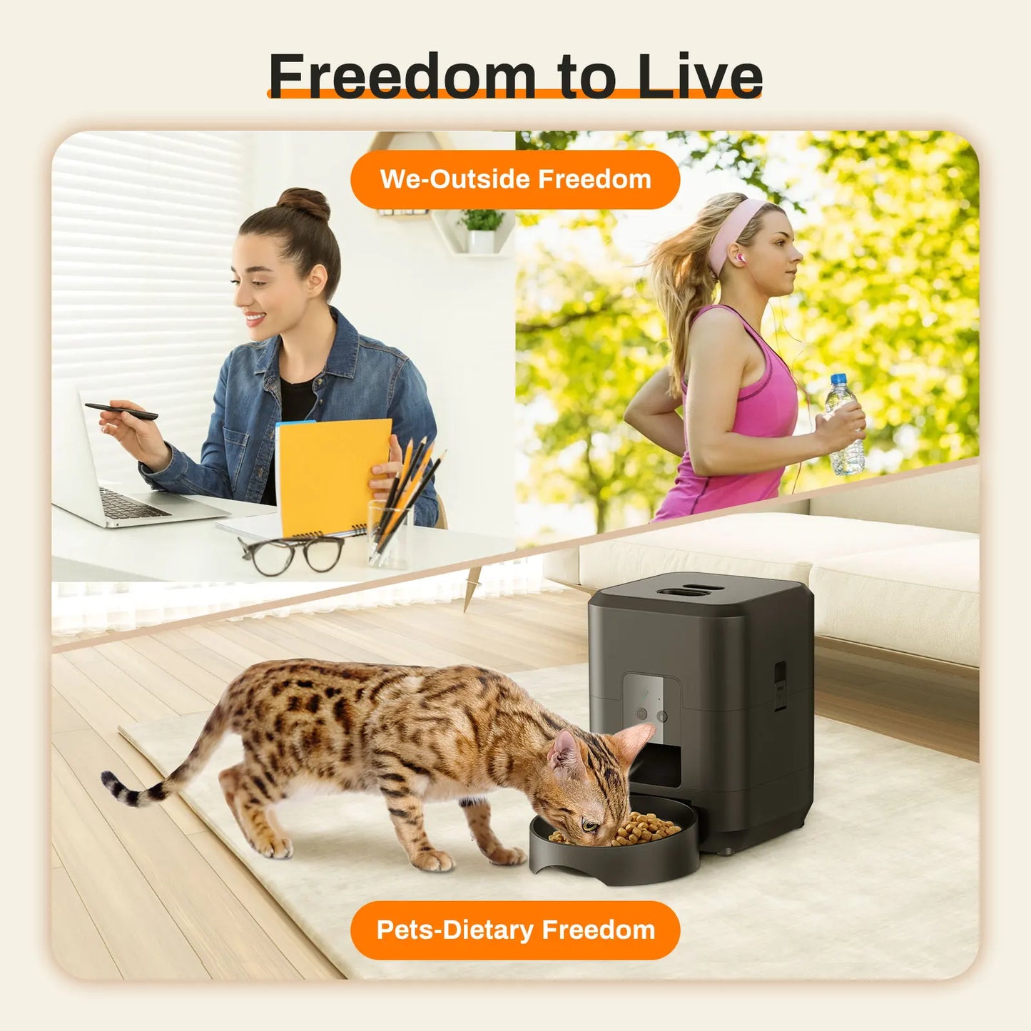 Mangeoire Automatique Intelligente – Programmable pour chien et chat